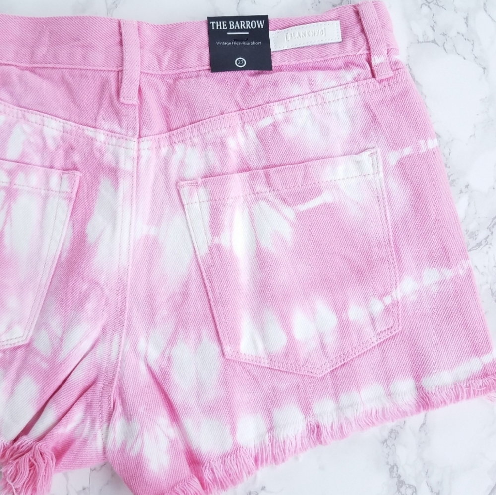 Blank NYC The Barrow pink tie-dye denim shorts - Picture 4 of 6